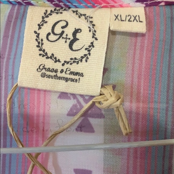 Grace & Emma Southwest print Kimono - Picture 12 of 13